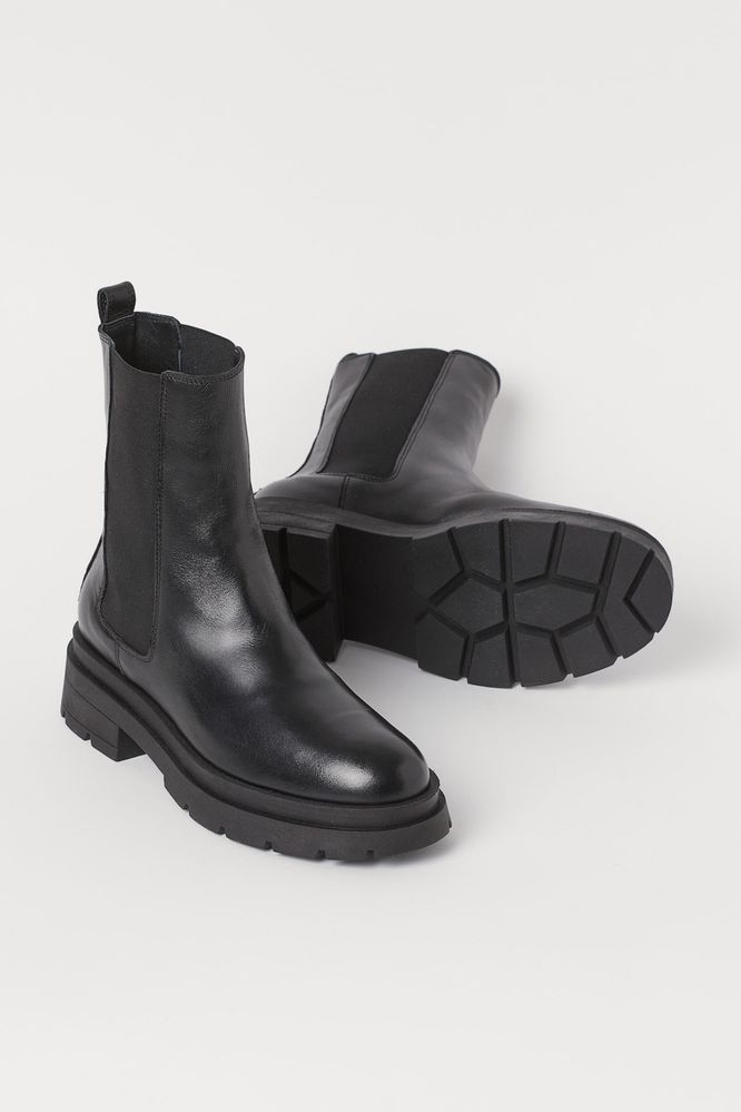 H&m шкіряні черевики челсі