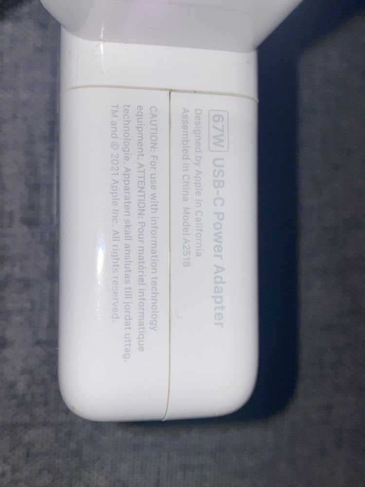 67w usb-c apple