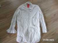 damska-biała bluzka koszulowa-rozmiar-S-36/38