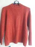 Sweter pólgolf terakota