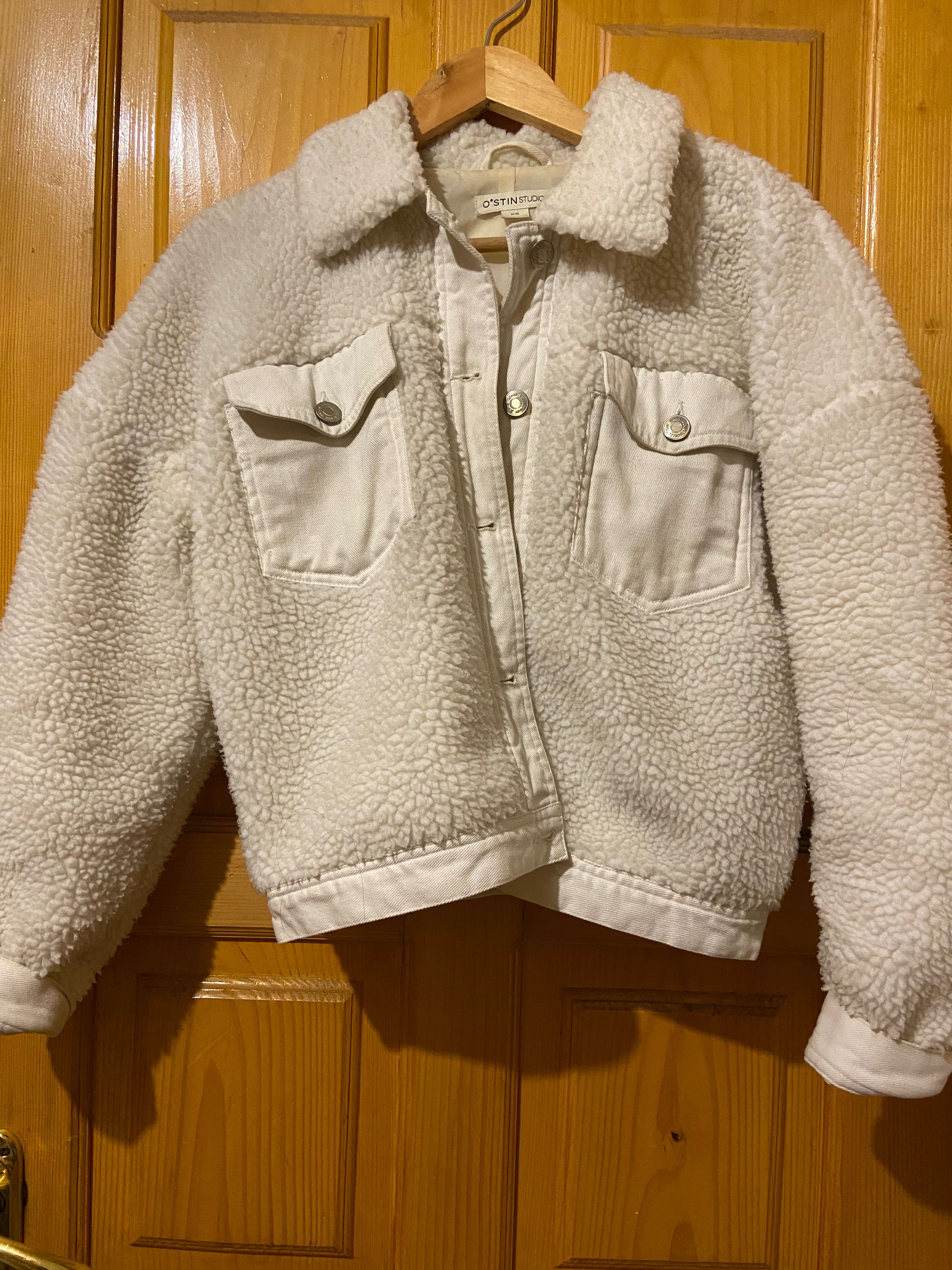 Жіноча куртка Тедді шуба Бомбер шерпа в стилі Zara, 34 XS