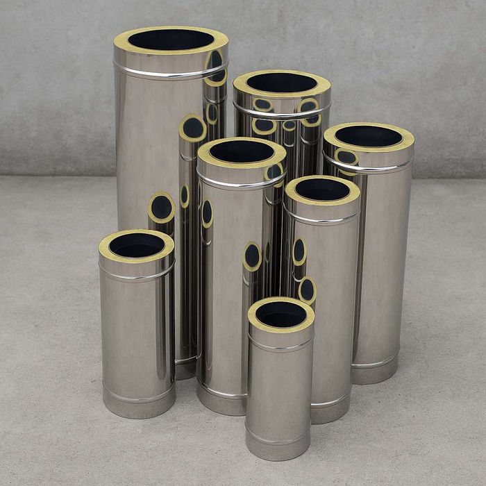 Дымоход сэндвич, комін, труби на котел, труба для дымохода, нержавейка