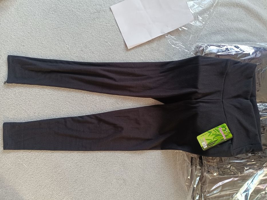 Hit wyszczuplające prążkowane prążek leginsy legginsy talia pas