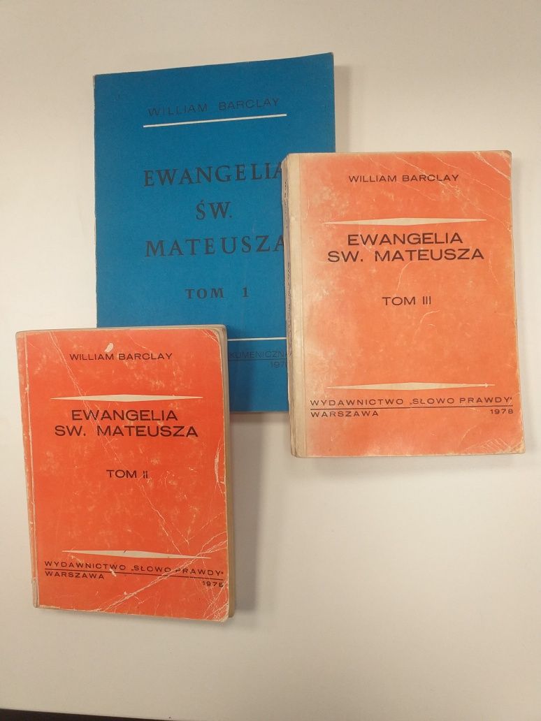 William Barclay Ewangelia Św.MATEUSZA. T.1-3 +BIBLIA UBG Gratis