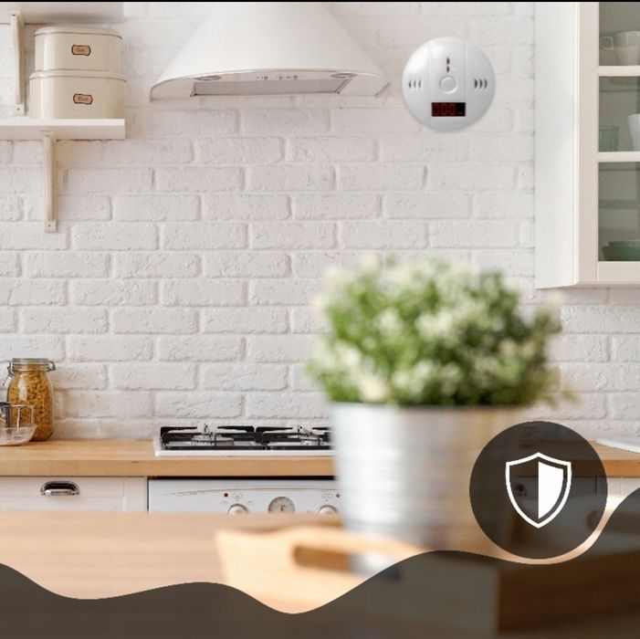 Czujnik czadu tlenku węgla z wyświetlaczem LCD – bezprzewodowy detekto