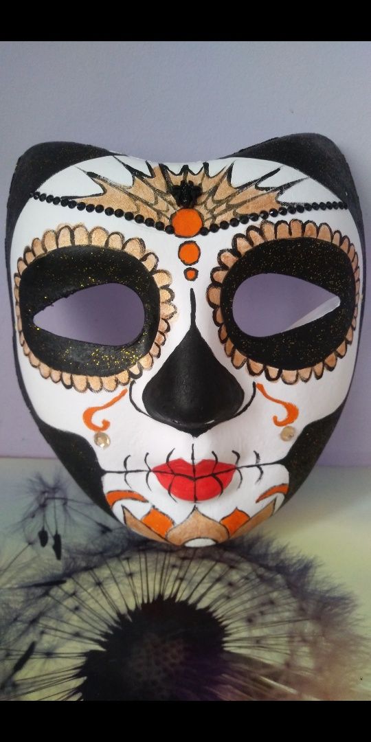 Maska karnawałowa (na Halloween) sugar skull