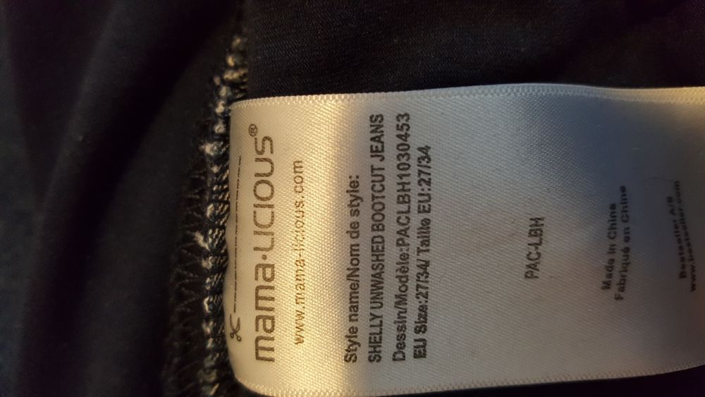 Jeansy ciążowe mama-licious rozm. 27