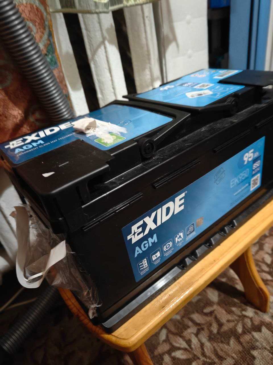 Автомобільний акумулятор Exide AGM 6СТ-95 95 А·год (-/+) Euro 850 А