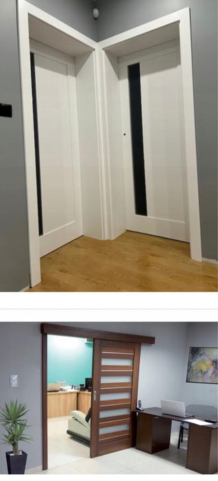 SOLIDNE Drzwi wewnętrzne Windoor Limes z czarną szybą - NOWOŚĆ DOSTAWA