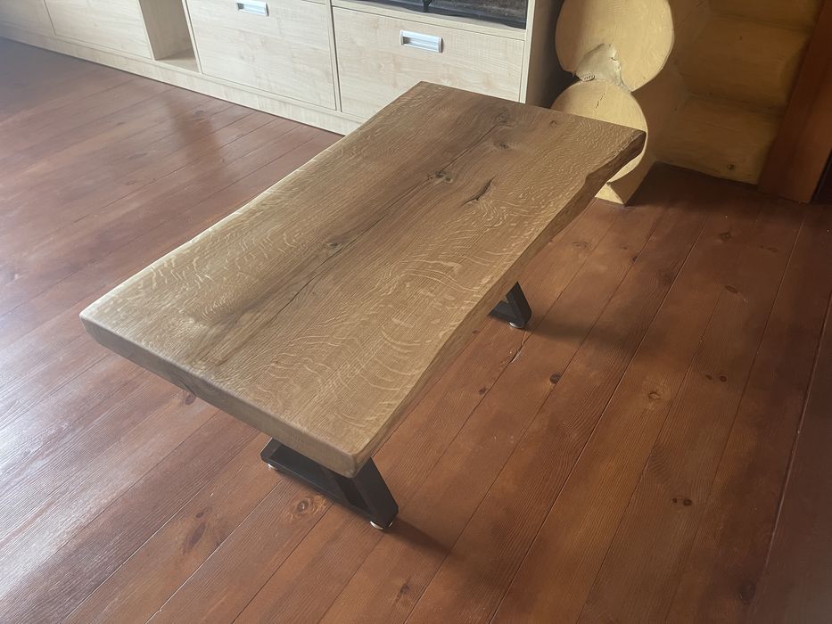 Дубовий стіл з цілого спила (слаб)