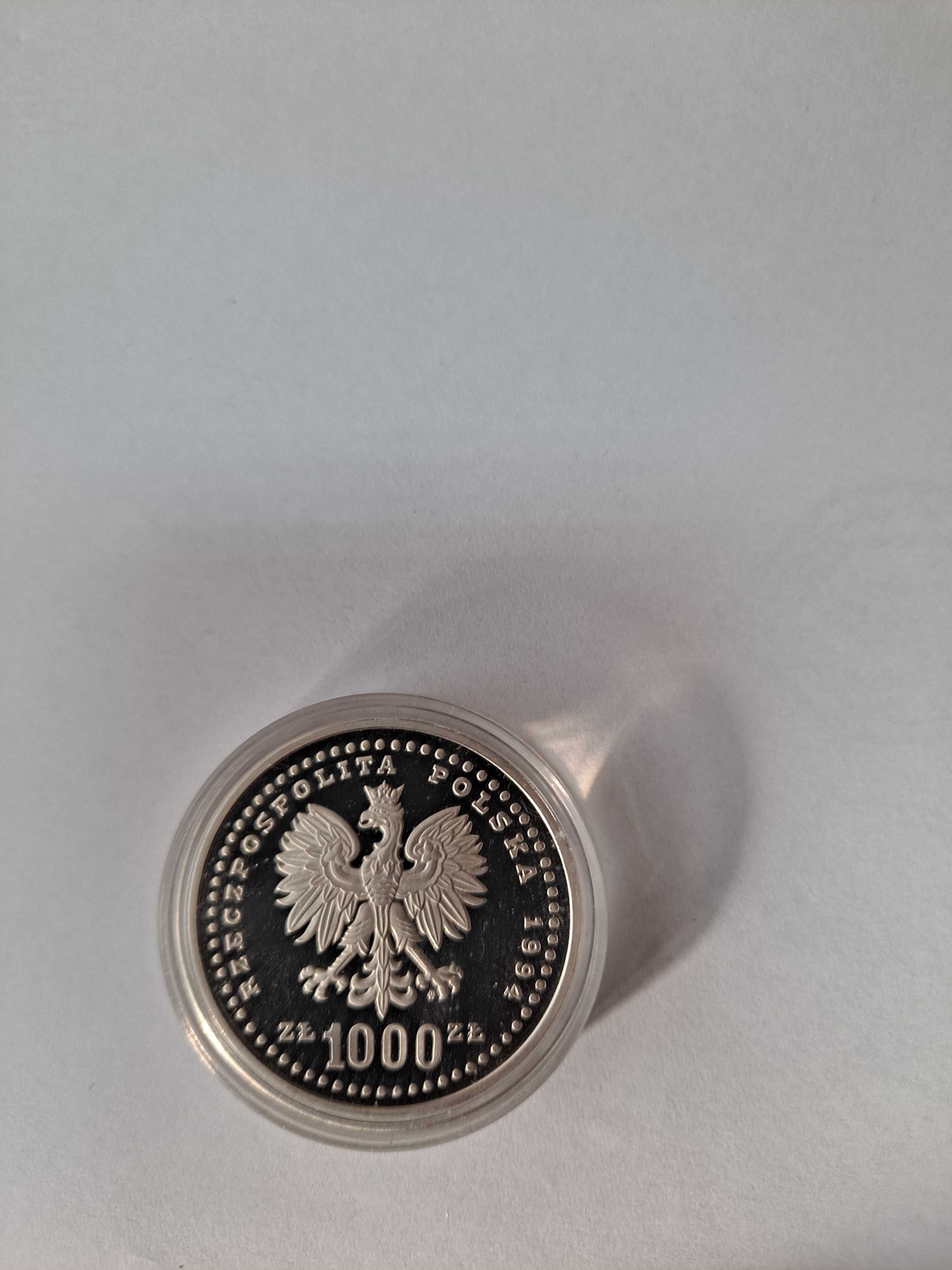 1000 zł, XV Puchar Świata FIFA - USA 1994 moneta srebrna
