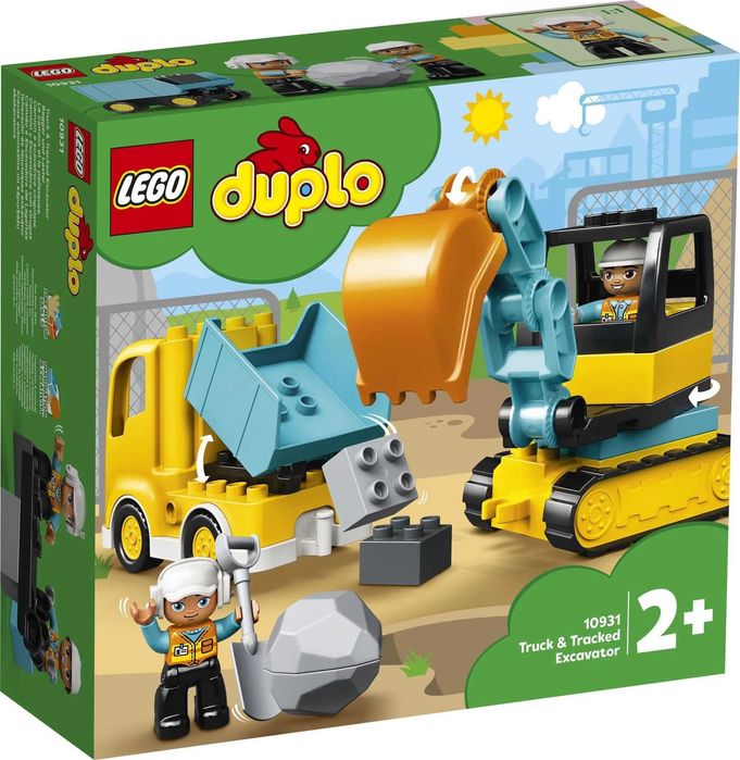 LEGO DUPLO 10931 Ciężarówka i koparka gąsienicowa