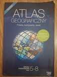 Atlas geograficzny Polska, kontynenty, świat. Szkoła podst. klasy 5-8