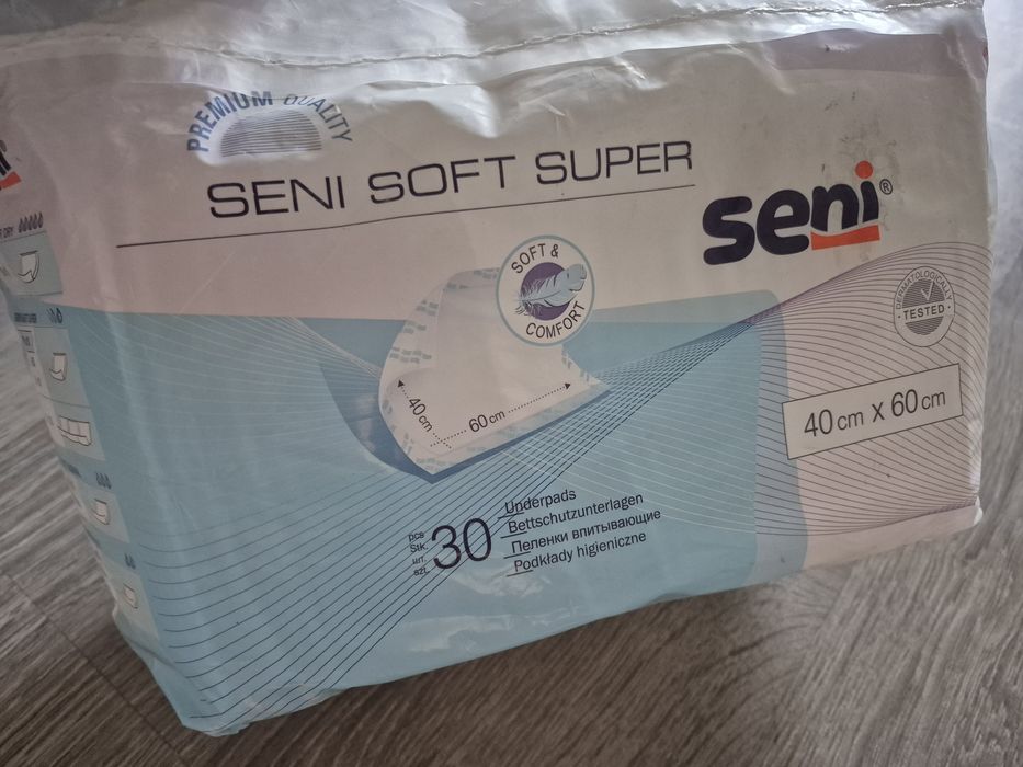 Пелюшки гігієнічні одноразові seni soft super 40×60 23 шт