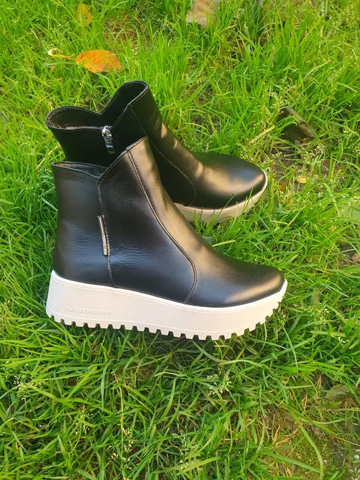 Черевики шкіряні зимові , ботинки женские зима кожа