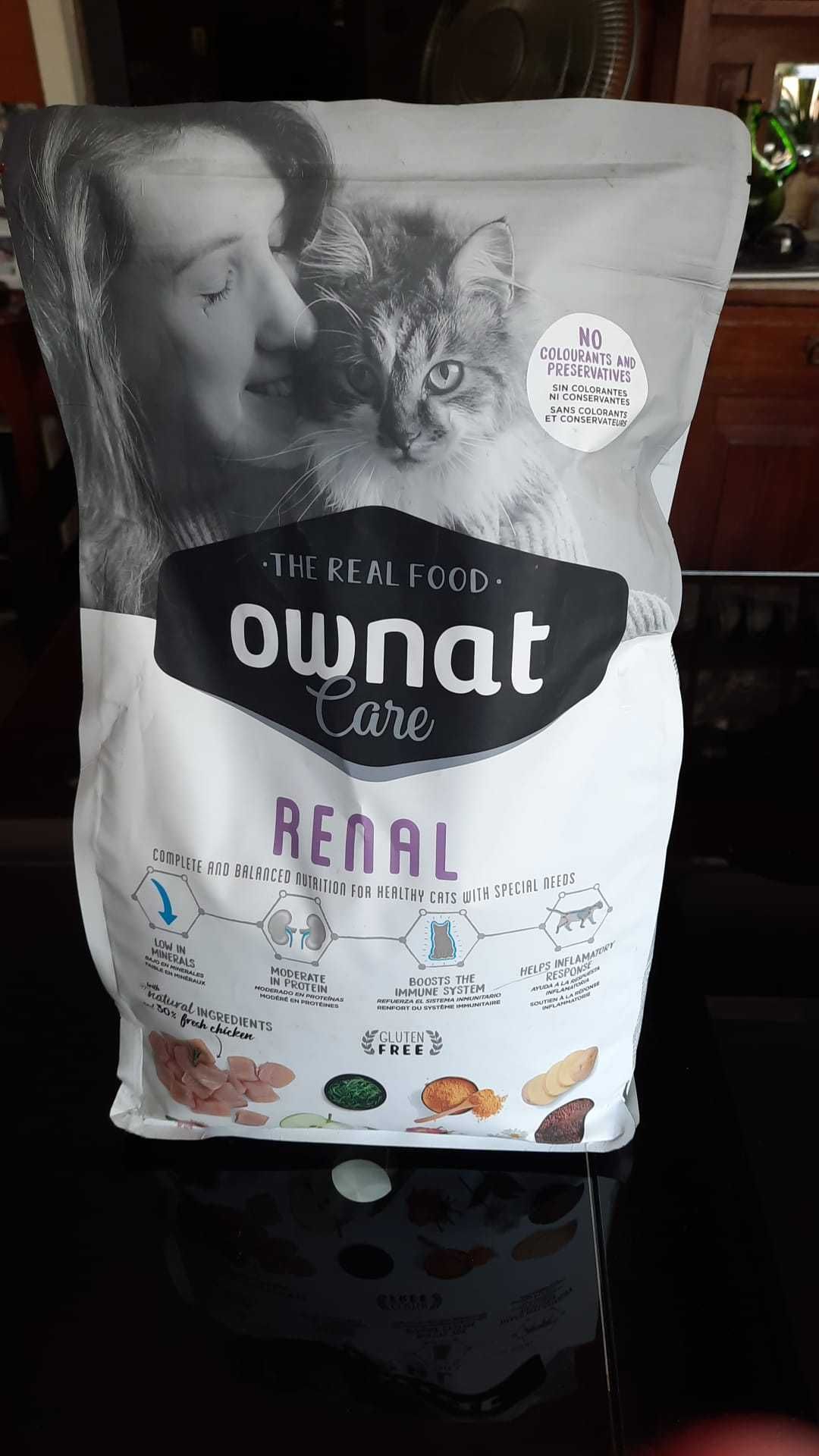 Ração ownat renal gato
