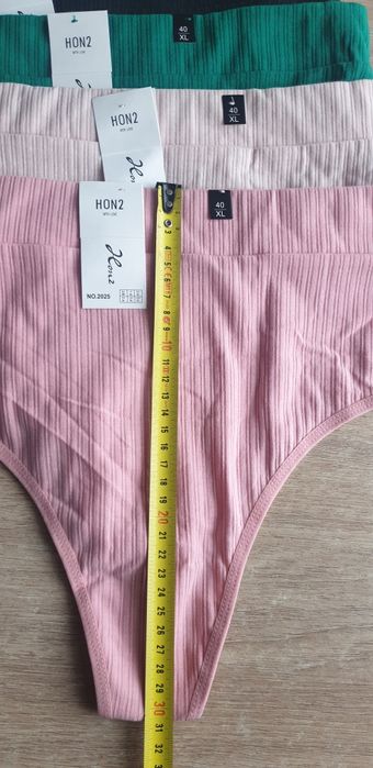 6×Damskie majtki stringi z wysokim stanem XL