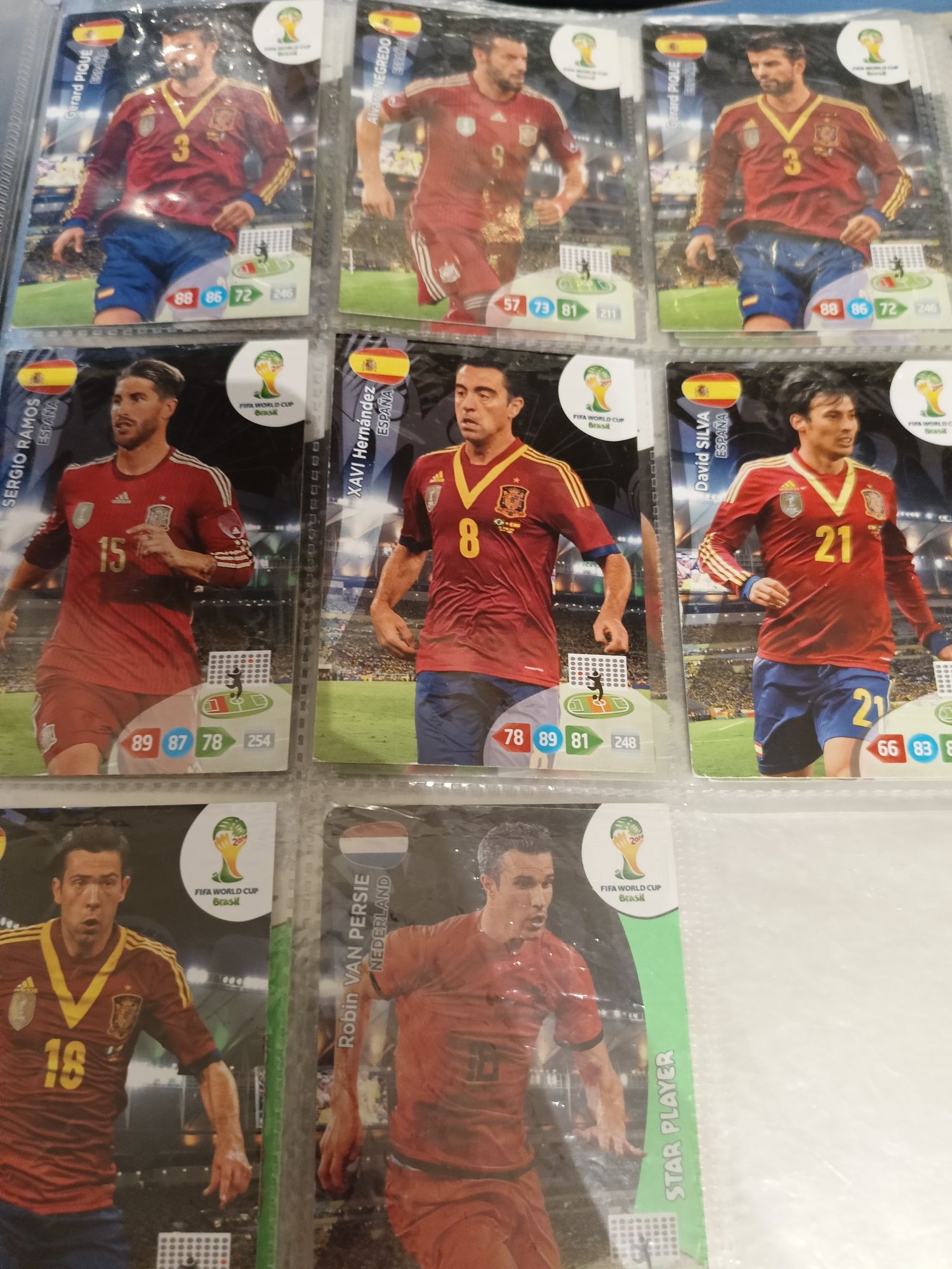 Karty kolekcjonerskie world cup brasil 2014