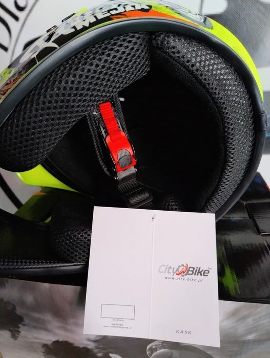Kask Crossowy City-Bike Dziecięcy Junior Tatan Seledynowy
