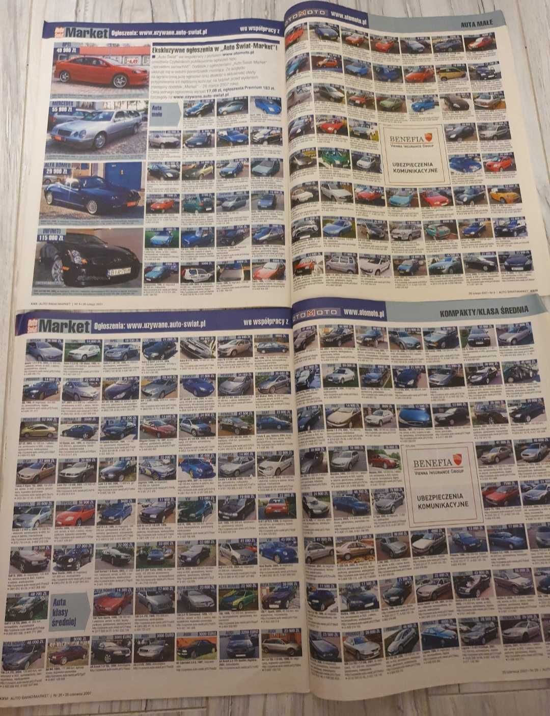 Auto Świat 2007 archiwalne numery gazeta motoryzacyjna kolekcja Unikat