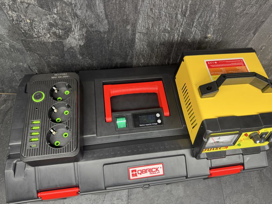 12В 110Аh 600Вт Чистый синус Портативная станция резервного питания