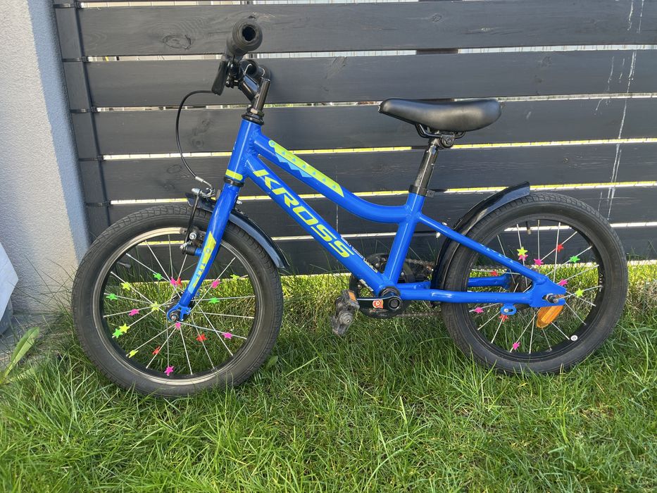 Kross Racer 4.0 16 niebiesko limonkowy