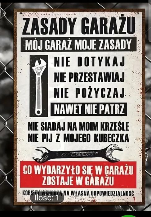 Nowa tablica retro Vintage PRL