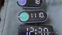USB LED Зеркальные цифровые часы FM с блютуз