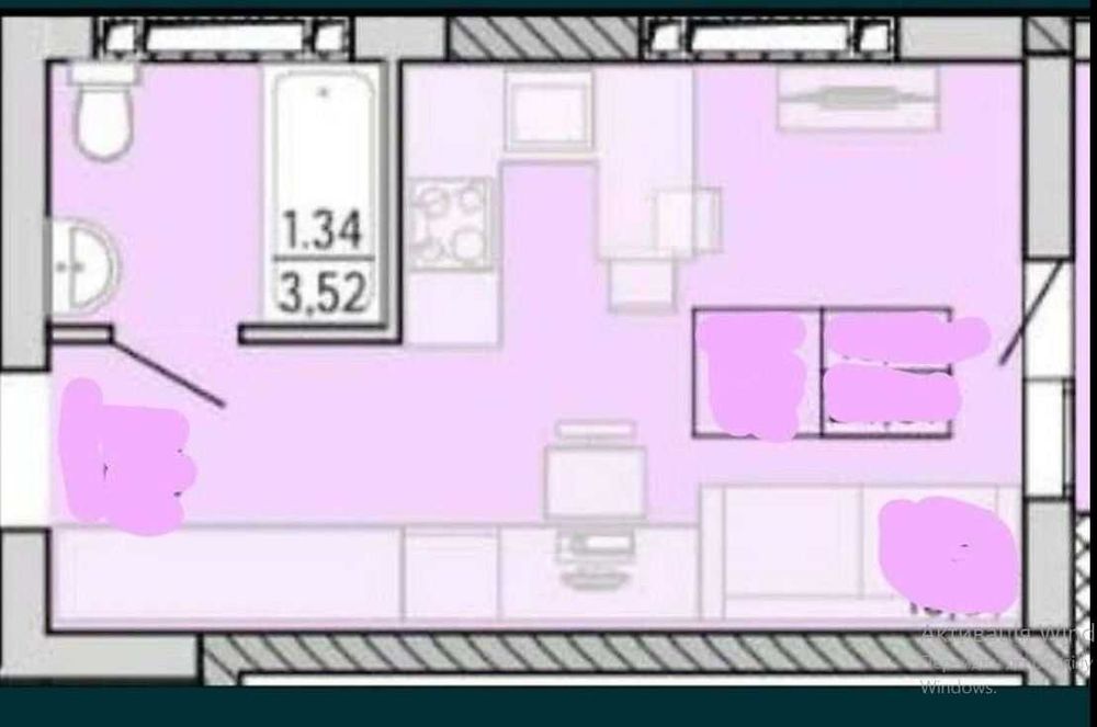 Черемушки Акварель-4 Профсоюзная/ С.Рихтера /Дом Мебели 1ком.