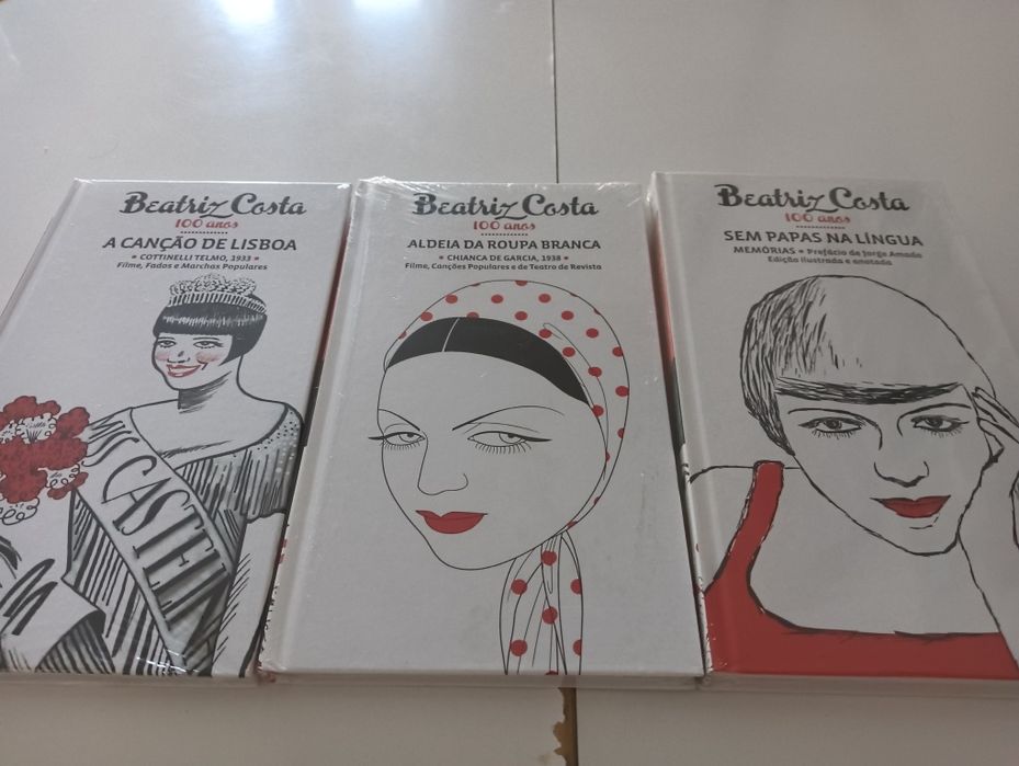 3 Dvds com livros da  Beatriz Costa