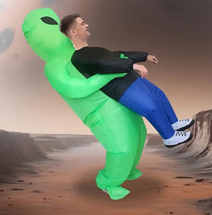 Надувний костюм прибульця, інопланетянина. Хелловін. Косплей. Реквізит