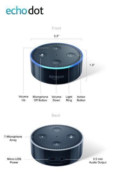 Amazon Alexa echo dott