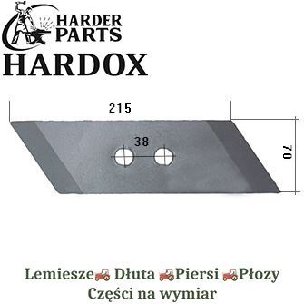 Dłuto Souchu Pinet HARDOX 186.767 części do pługa 2X lepsze niż Borowe