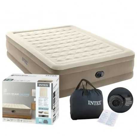 Materac Dmuchany Dwuosobowy z Pompką Elektryczną INTEX 64428 H=46cm