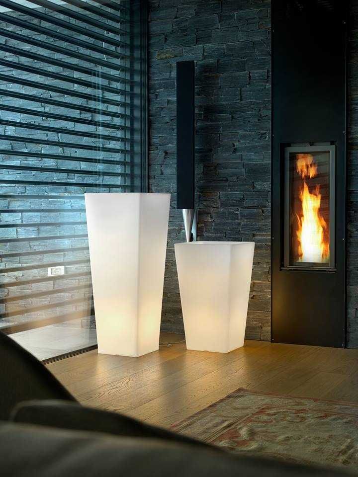 Vaso com luz com comando