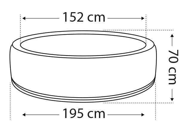 Jacuzzi Basen z Hydromasażem Netspa Premium BOA 800L
