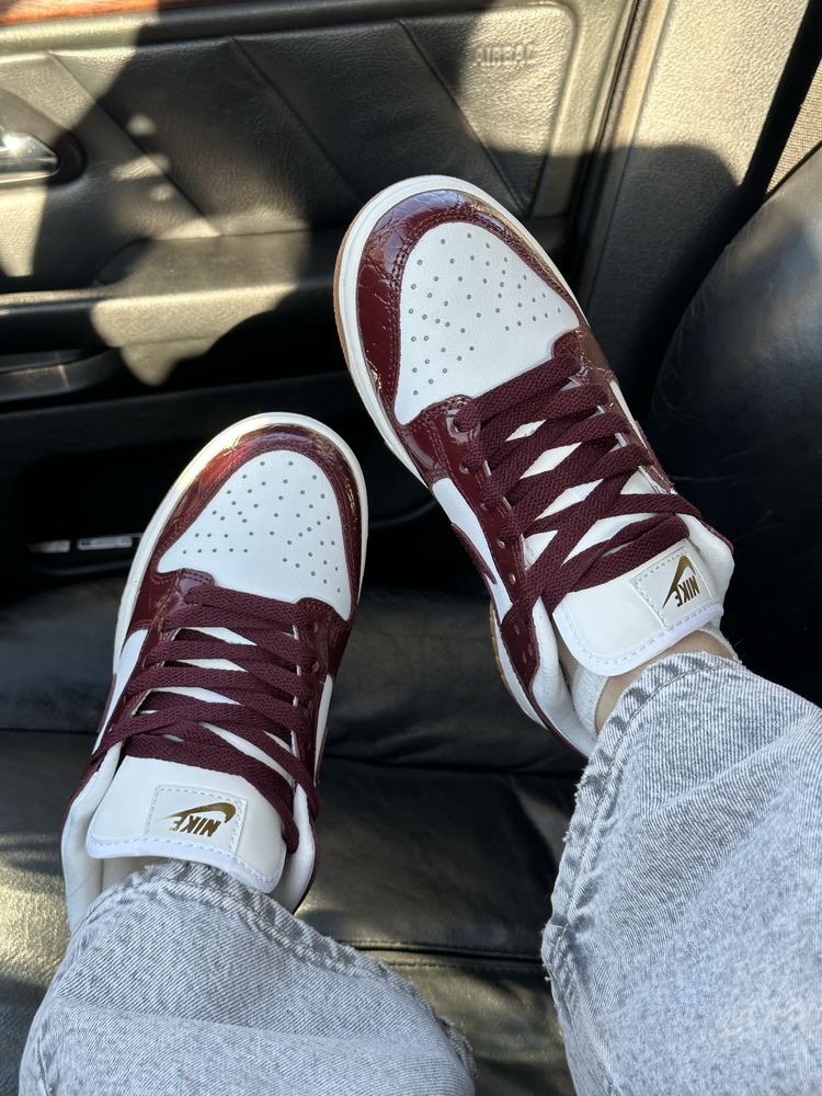 Nike Dunk Low Bordo Кросівки Жіночі Найк Дану Боргуні Dunk Бордо