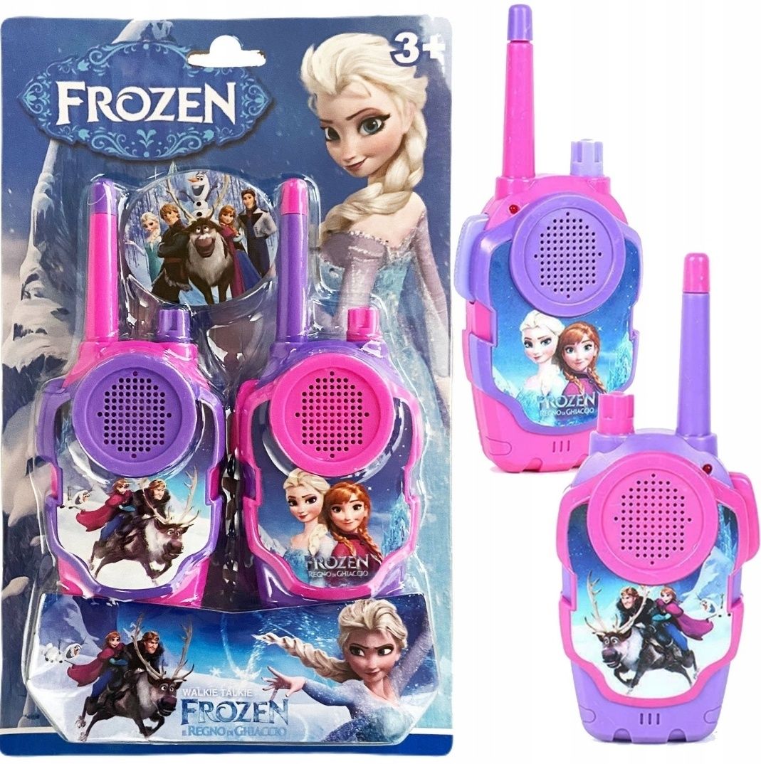 KRAINA LODU Zestaw 2x WALKIE TALKIE Elsa Anna ŁOKI TOKI Krótkofalówki