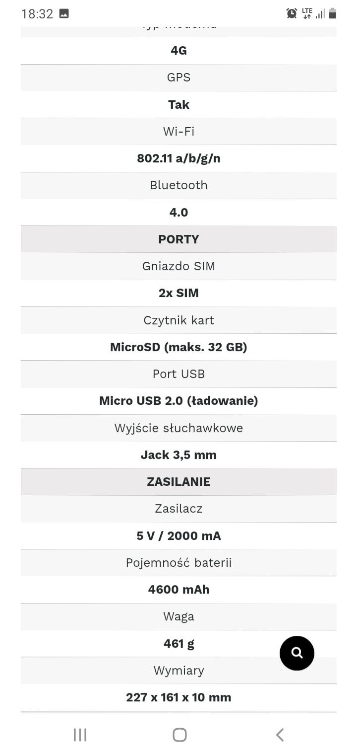 Tablet Kruger&Matz Eagle 962 KM0962 Etui Fabryczna Folia Ochronna