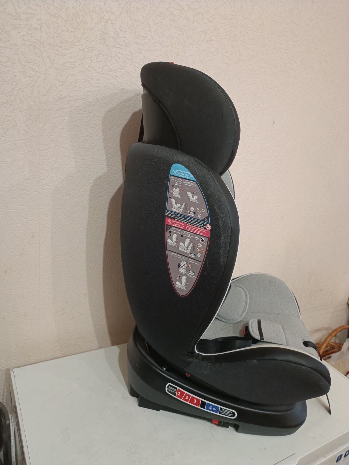 Автокрісло Lorelli Nebula Isofix Grey Crowns 0-36 кг