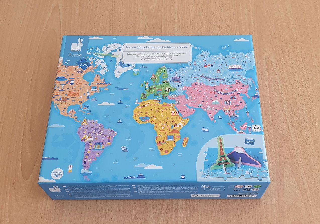 Puzzle Educativo Curiosidades do Mundo
