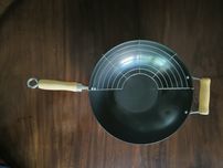 Wok com tampa de vidro 35cm diâmetro