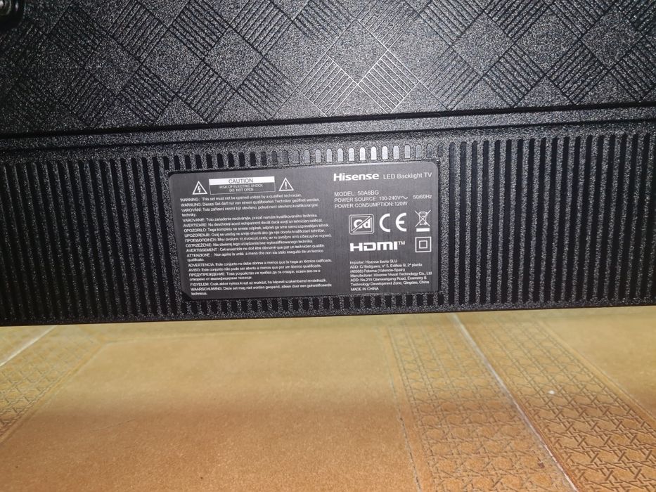 !Avariado! televisão hisense 50" 50A6BG