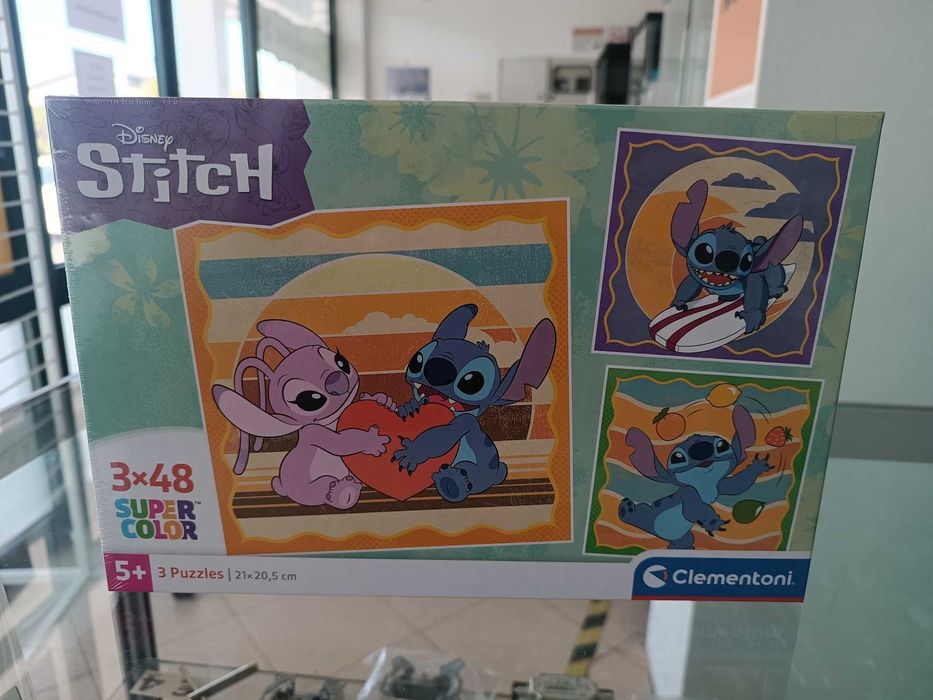 Puzzle Clementoni Disney Stitch SuperColor 21x20,5cm 3x48 peças