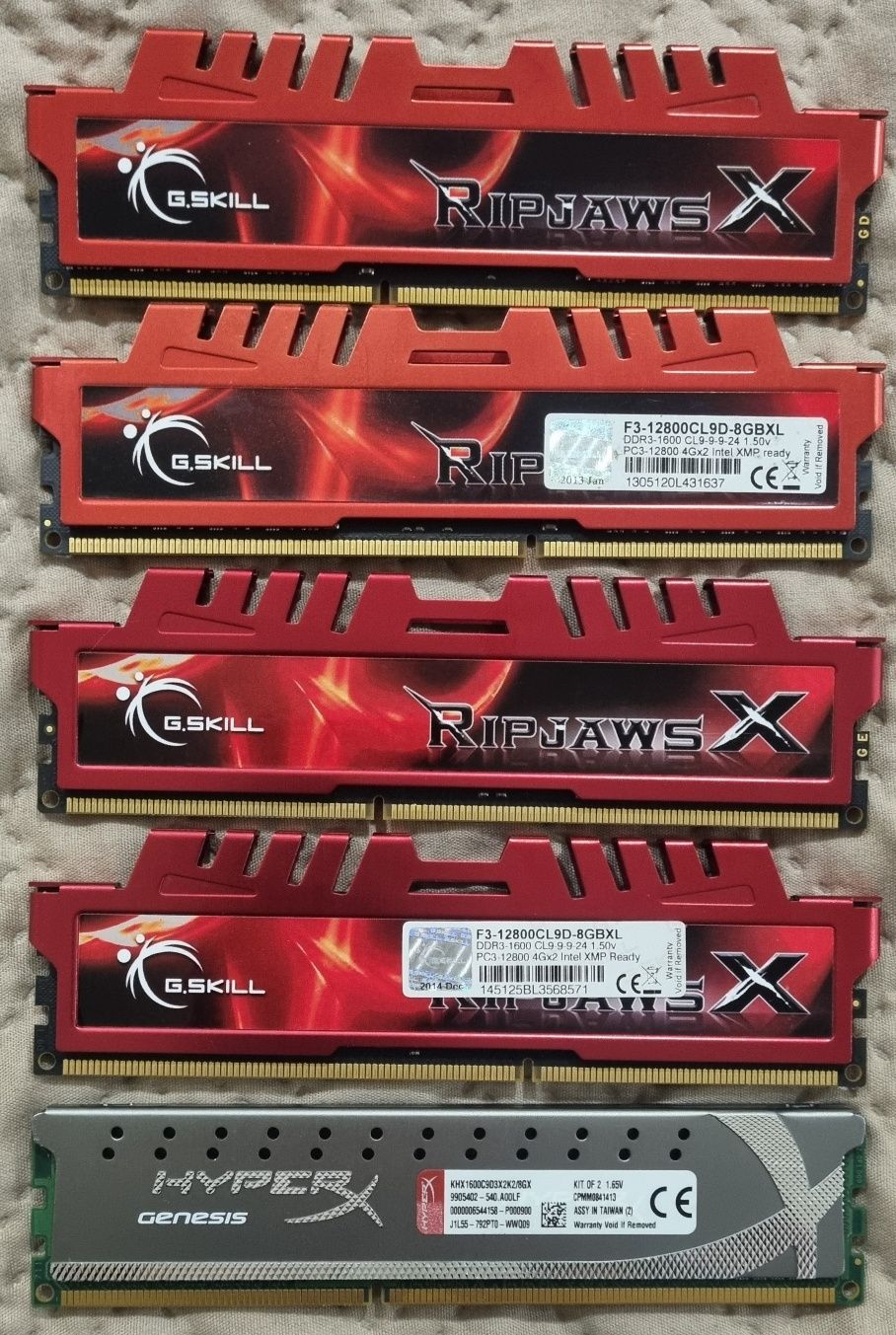 Ігрова пам'ять пк DDR3 4gb corsair/g.skill