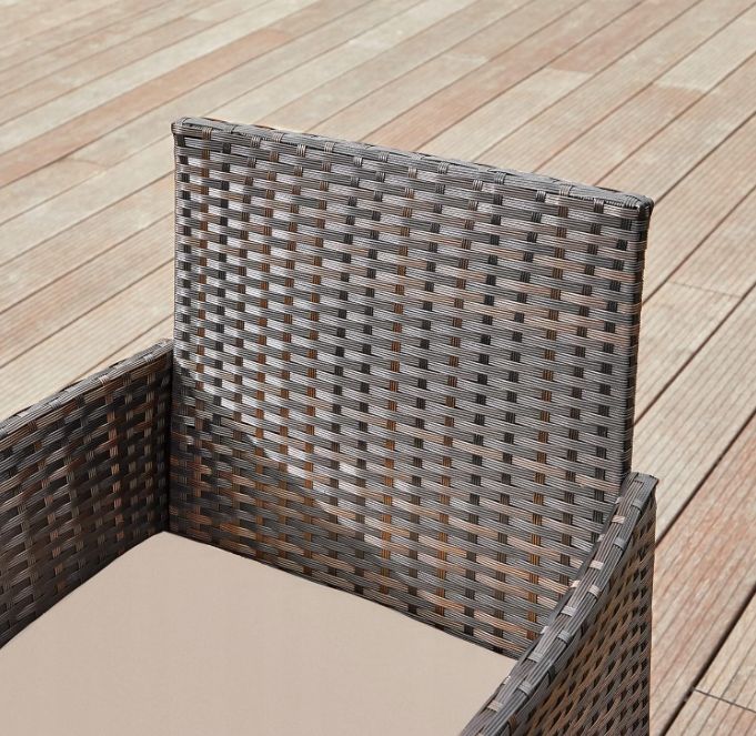 SONGMICS GGF004K05 meble balkonowe na taras balkon brązowo-taupe