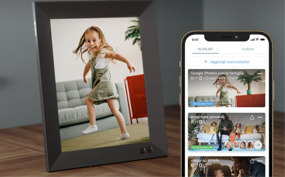 Nixplay 2K Smart Digital Photo Frame 9.7 Inch