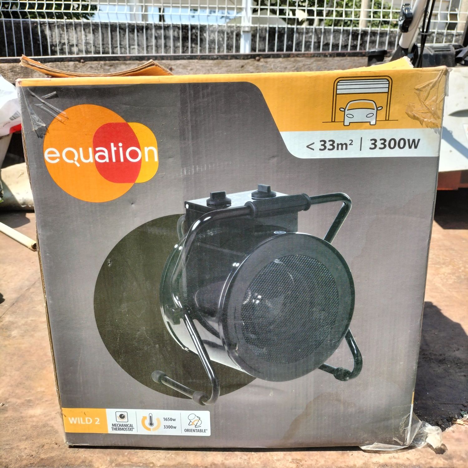 Aquecedor industrial, termostato, para espaços grandes