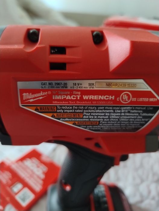 Milwaukee 2967-20 США квадрат 1/2