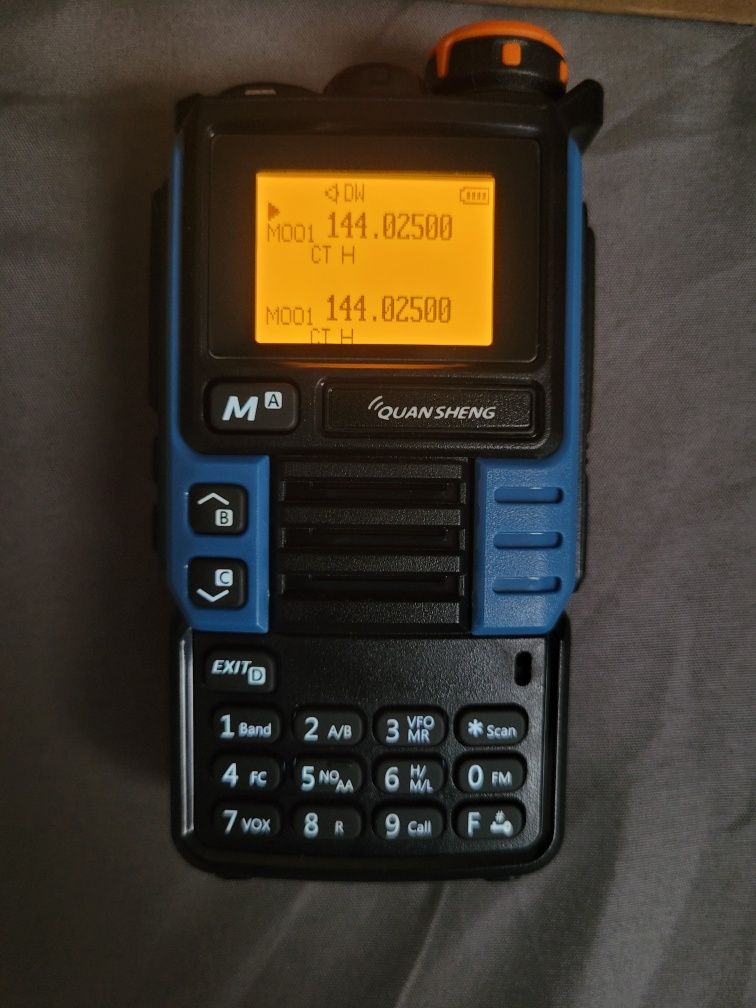 Radiotelefon Quansheng UV-K6 (UV-K5(99))+ antena 38cm + kabel do progr